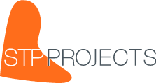 Logotipo de la unidad de Projects que se dedica al desarrollo de software a medida y project management. STP Group