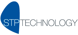 Logotipo de la unidad de Technology que se dedica a servicios gestionados tecnológicos y mantenimiento informático. STP Group